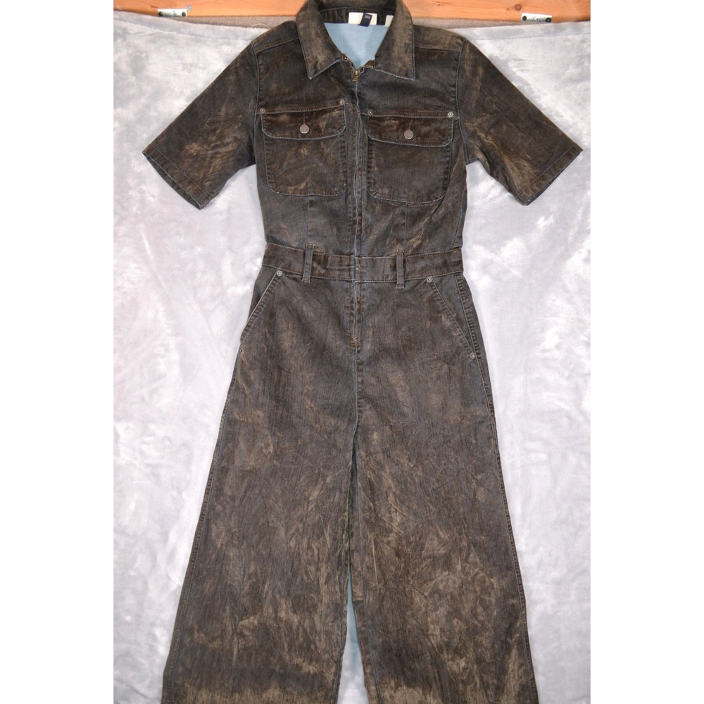Universal Thread Dark Gray Heavy Denim Jumpsuit W… - image 5